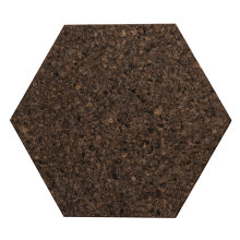 Korkpanel sekskant dark 6 stk.